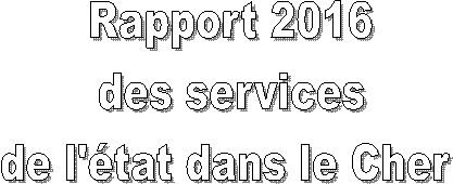 Rapport 2016
des services
de l'tat dans le Cher 